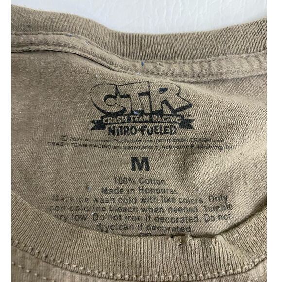 Crash Bandicoot Men's Brown Crash Team Racing T-Shirt Size Medium - Picture 2 of 4